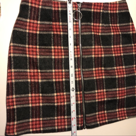Active USA 🍁 Plaid Skirt (Sweater Fall Zipper) - Picture 9 of 9